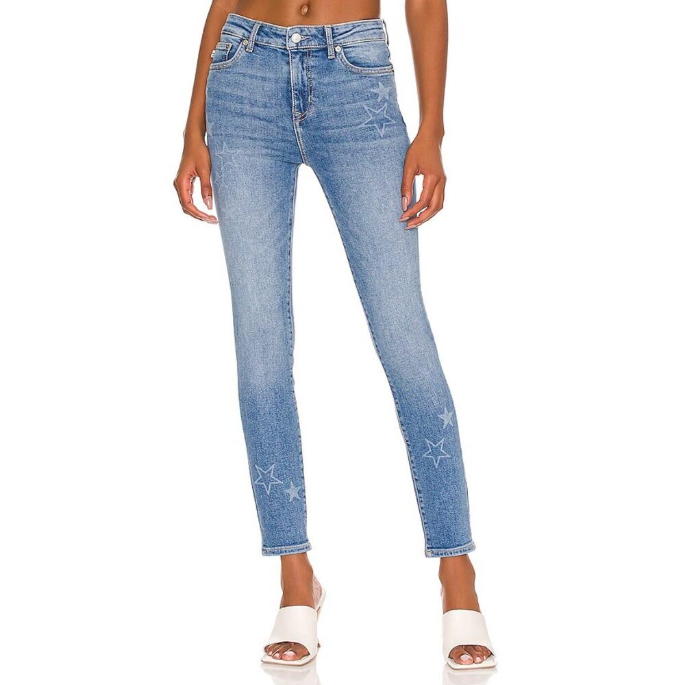 Lovers + Friends Ricky Low Rise Skinny Jeans in Walk of Fame